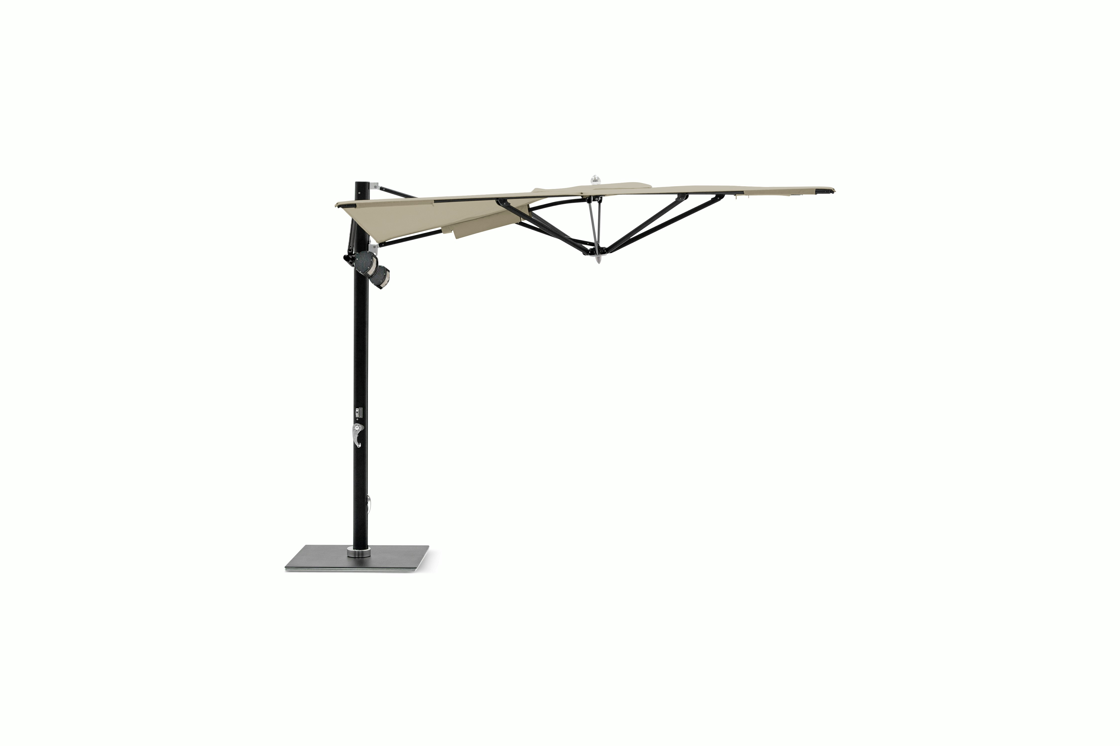 Tuuci Ocean Master Max Low-Profile Cantilever Umbrella w/Heating & Lighting
