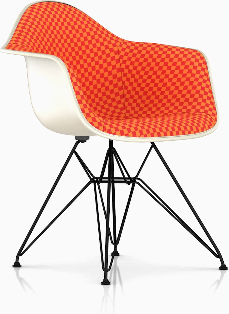 Eames Upholstered S Armchair Herman Miller Eames Upholstered S Armchair, Eames Fiberglass Armchair Upholstered