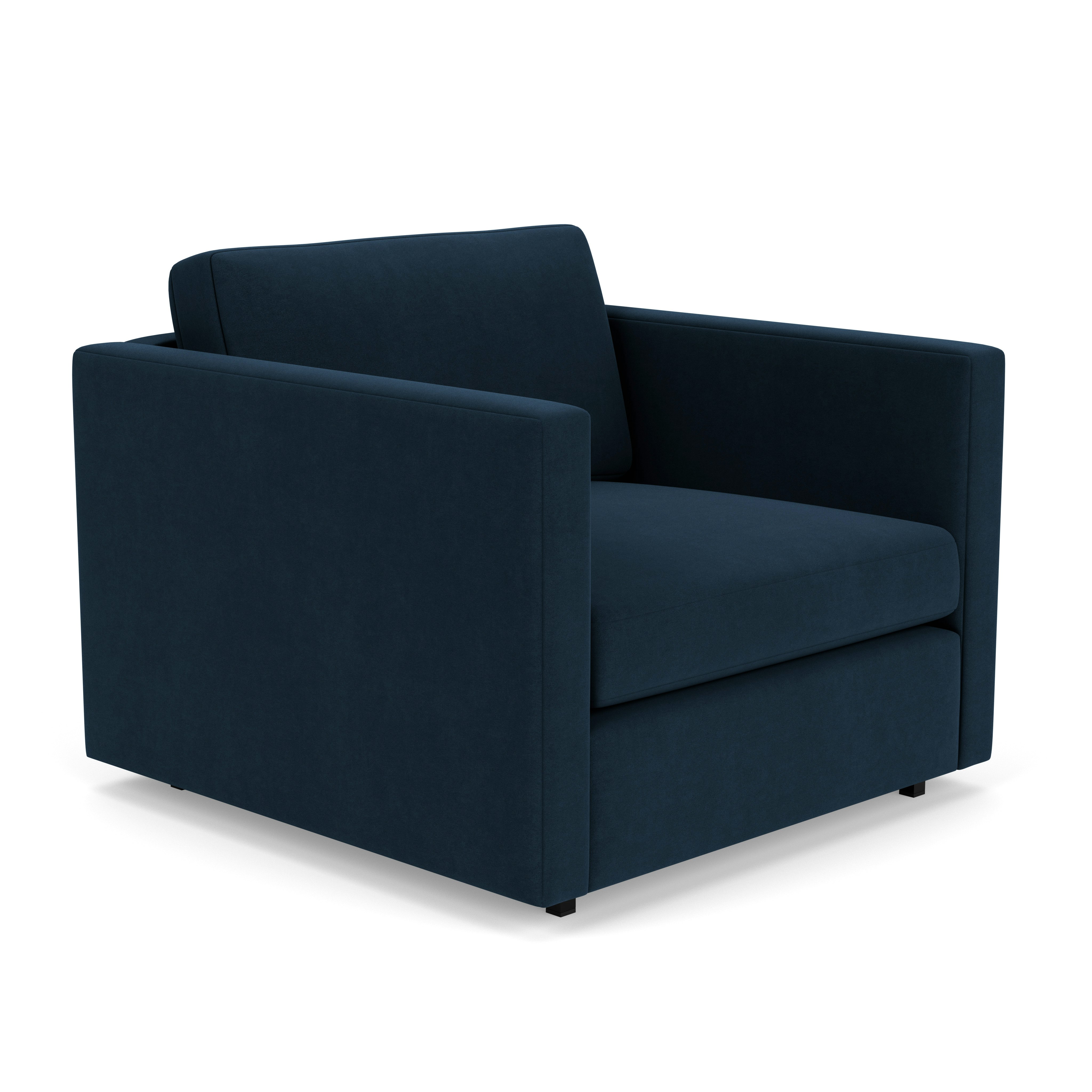 Pfister Armchair - Ultrasuede, Midnight