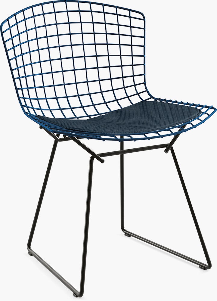 Bertoia Two-Tone Side Chair with Seat Pad