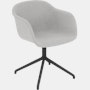 Fiber Swivel Chair - Armchair,  Remix,  123 Grey,  Black Tube