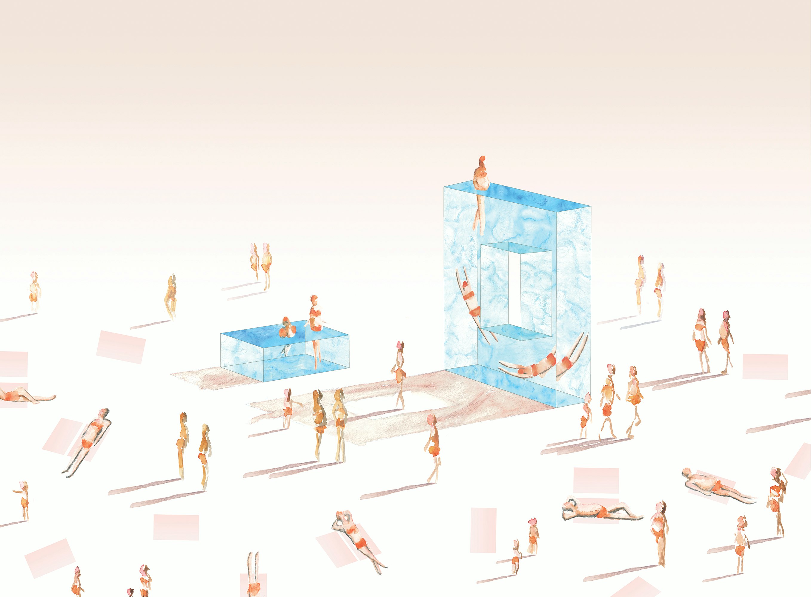 "BeachLand Pools D3-4" by Eddie K