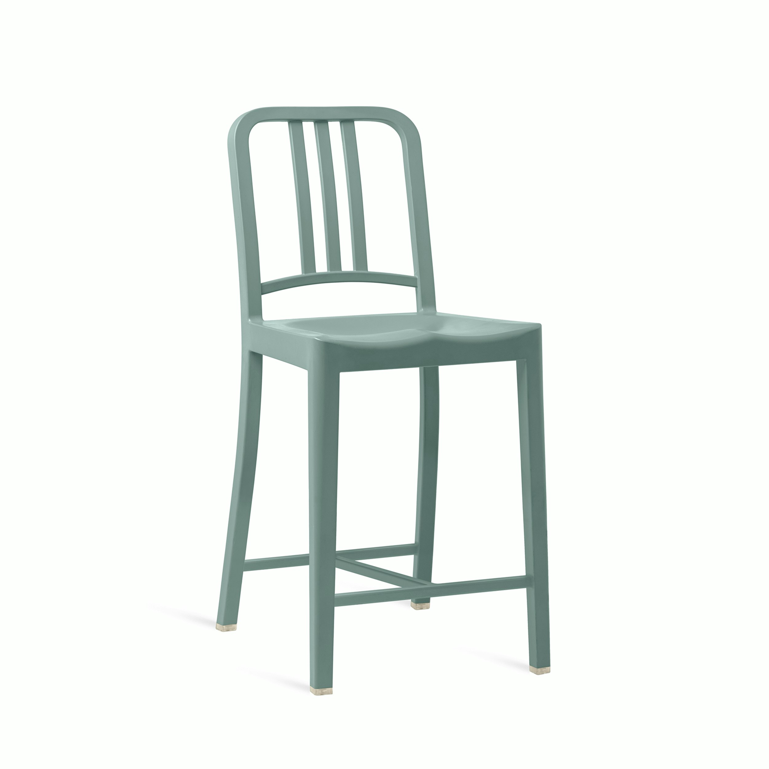 111 Navy Stool - Counter Height, Light Blue