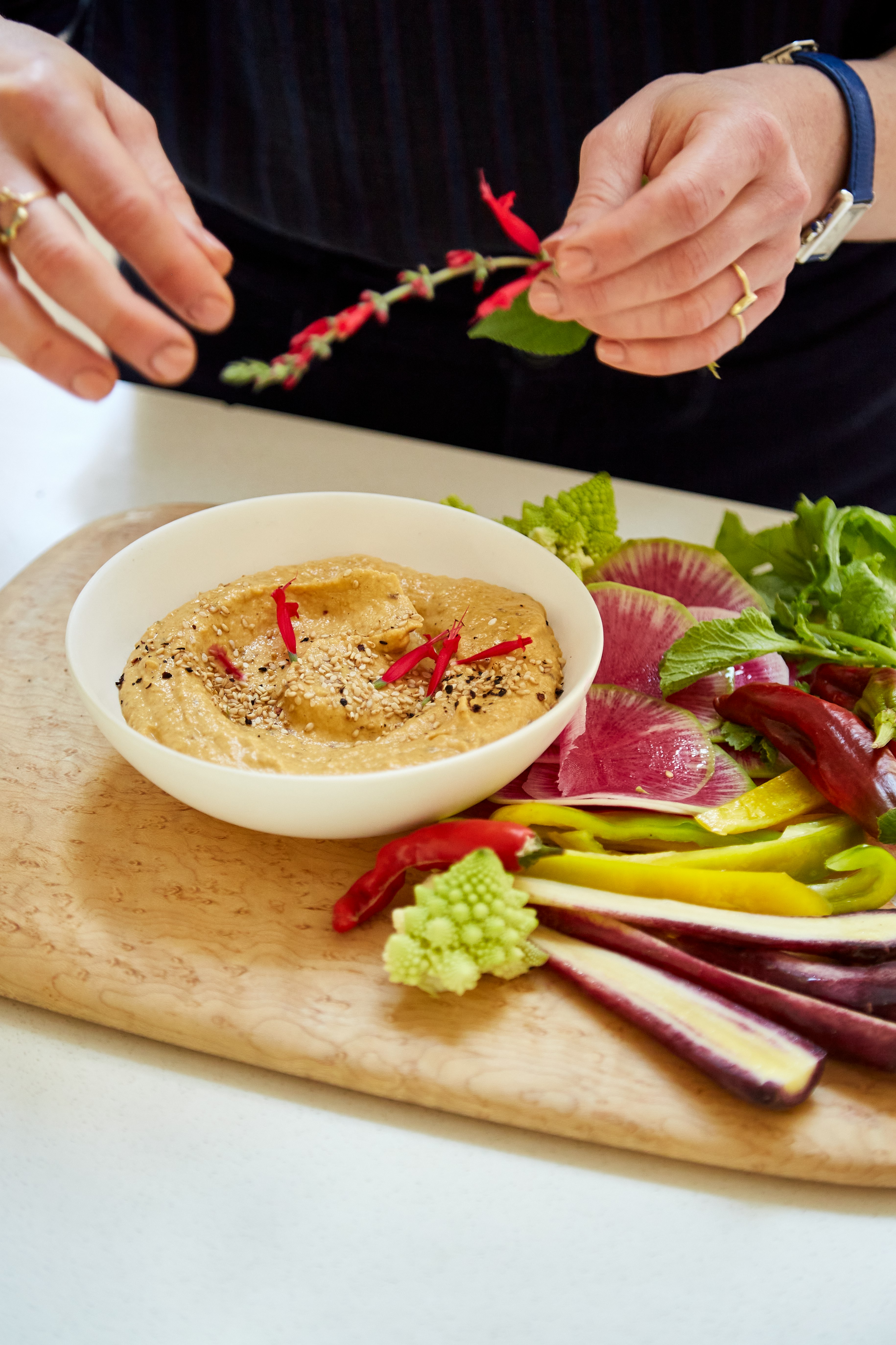 Julia Sherman Art of Hosting,  Edward Wohl Cutting Board