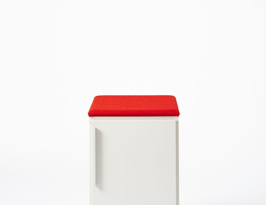 Anchor Pedestal Knoll Anchor Mobile Pedestal in White and Red Back