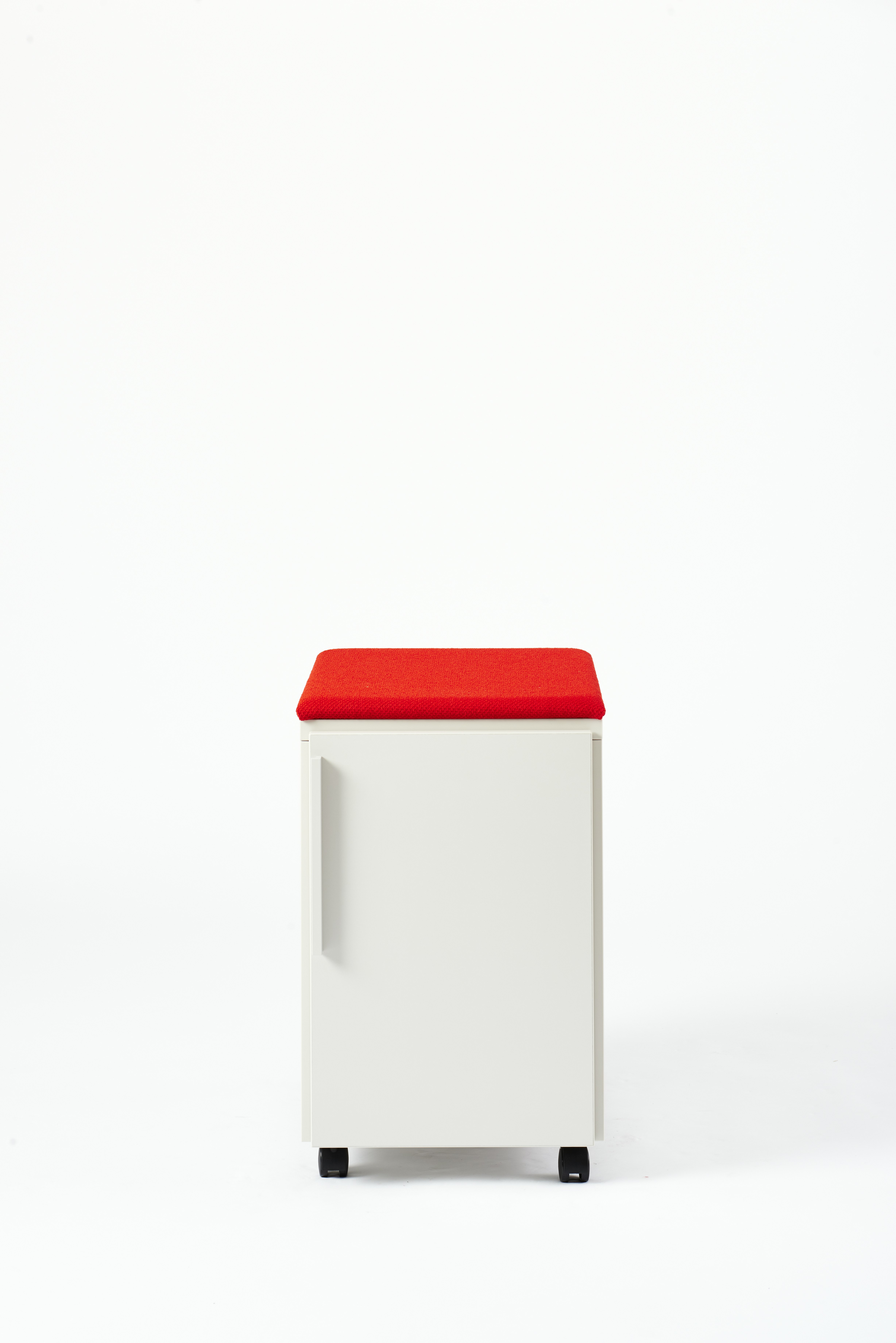 Knoll Anchor Mobile Pedestal in White and Red Back