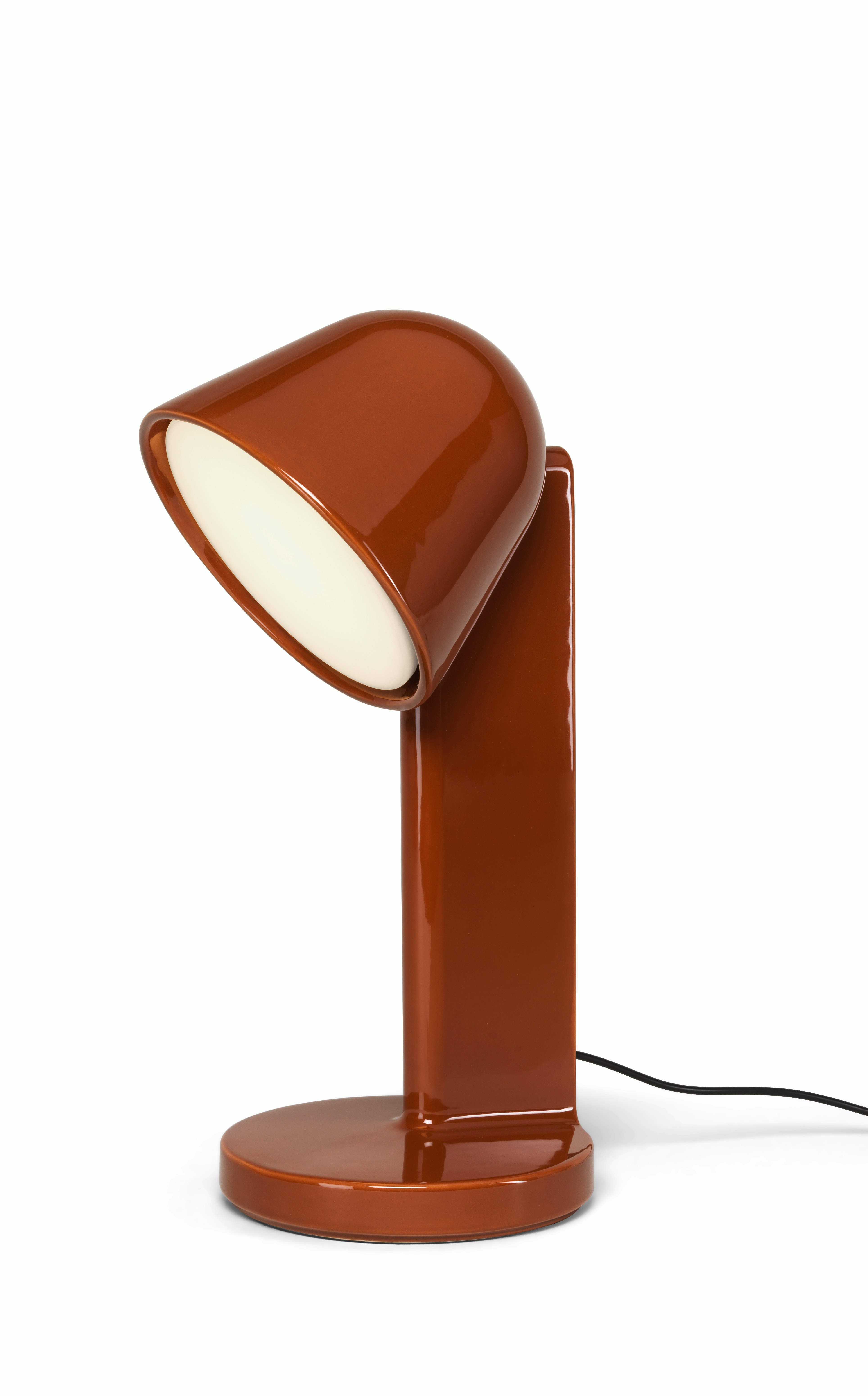 Ceramique Table Lamp - Down, Ceramic, Red