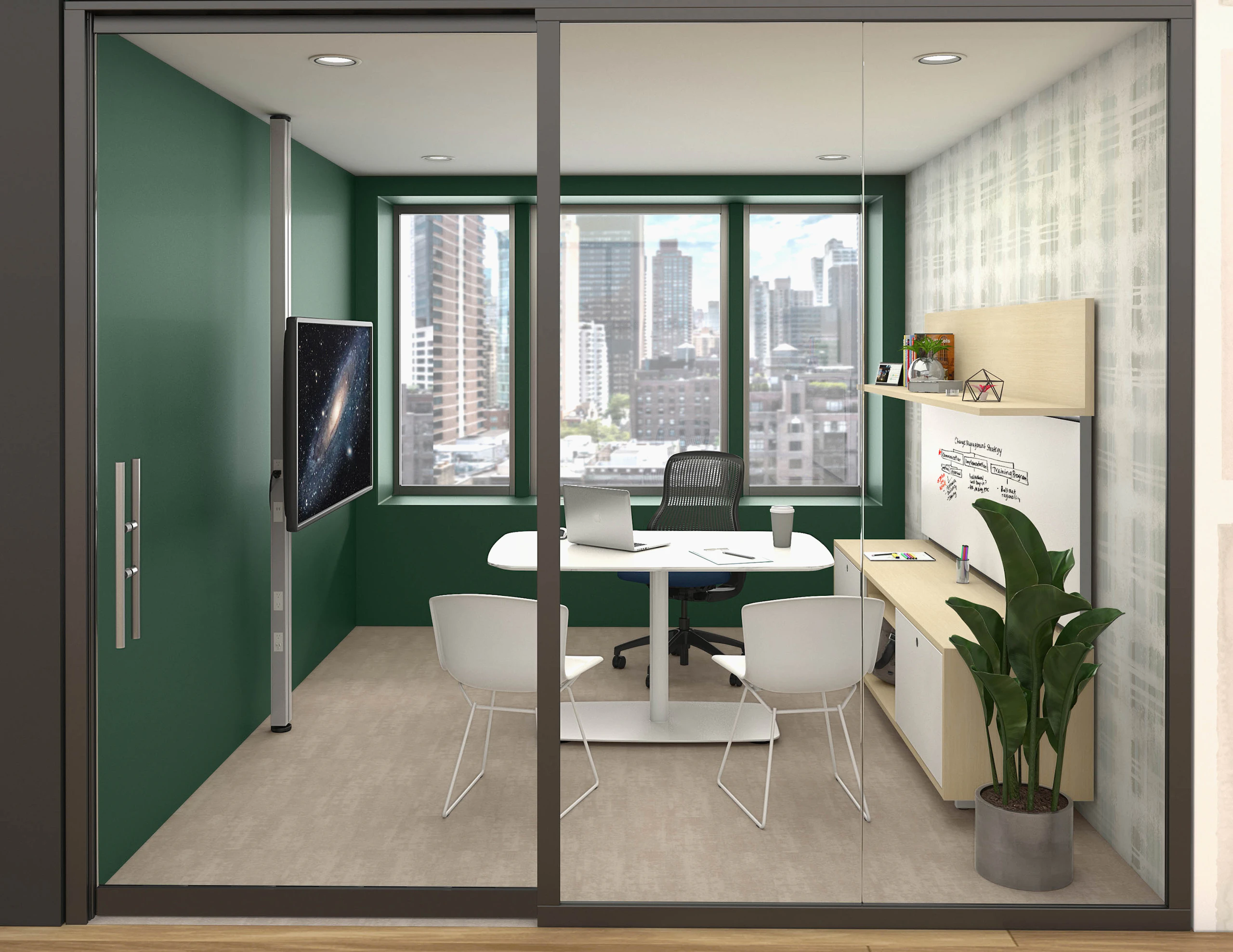 reff profiles sliding table antenna workspaces interpole regeneration by knoll chair bertoia shell side chair multi-use private office