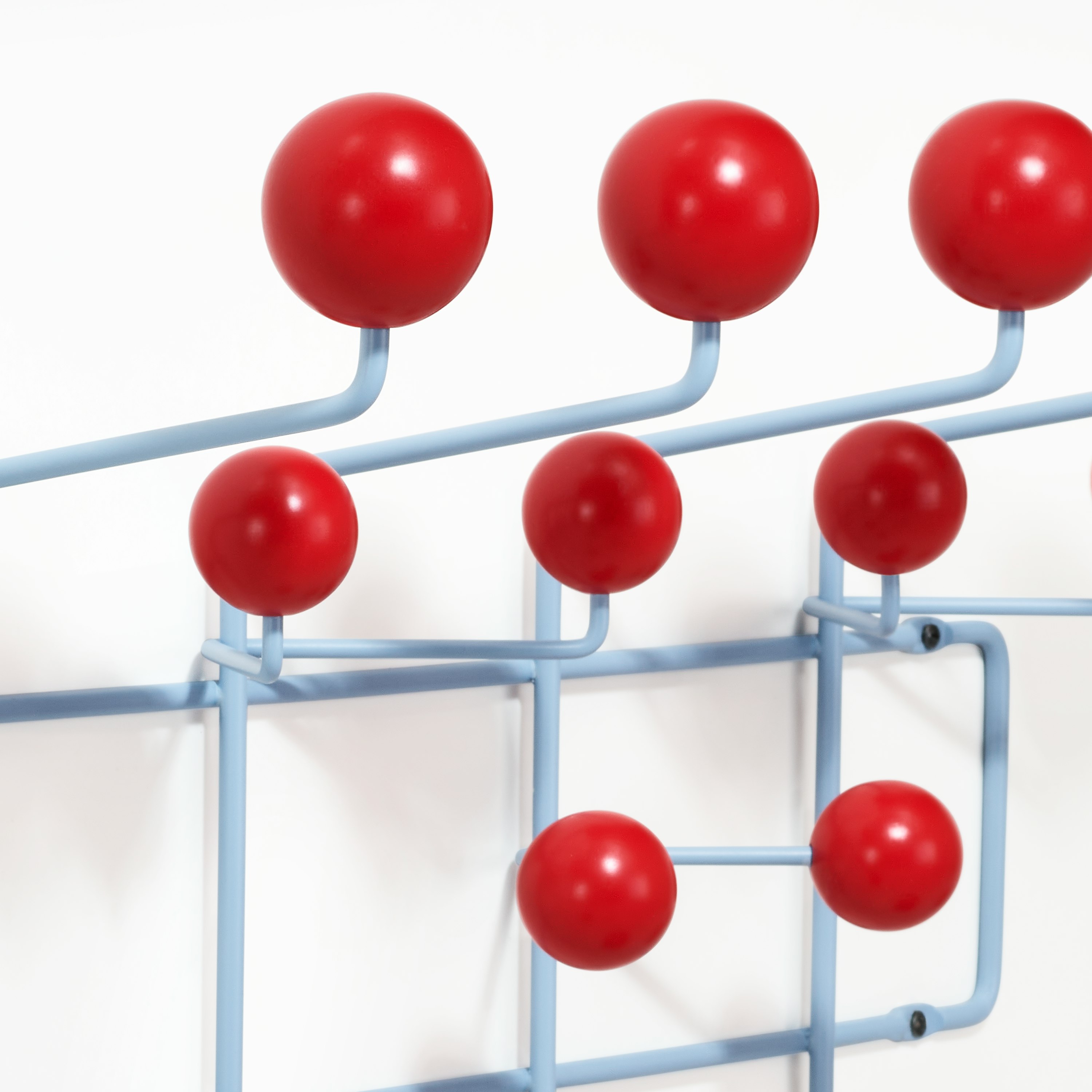 Eames Hang-It-All, Blue/Red