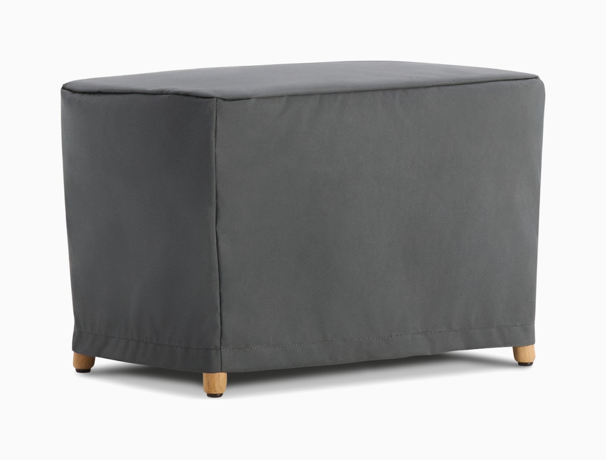Crosshatch Outdoor Ottoman Cover