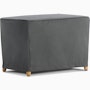 Crosshatch Outdoor Ottoman Cover Crosshatch Outdoor Ottoman Cover