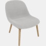 Fiber Lounge Chair - Lounge Chair,  Remix,  123 Grey,  Oak