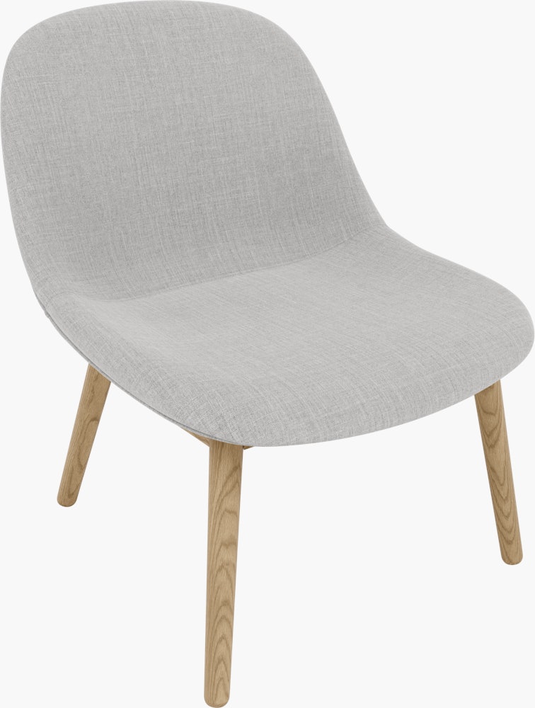 Fiber Lounge Chair - Lounge Chair,  Remix,  123 Grey,  Oak