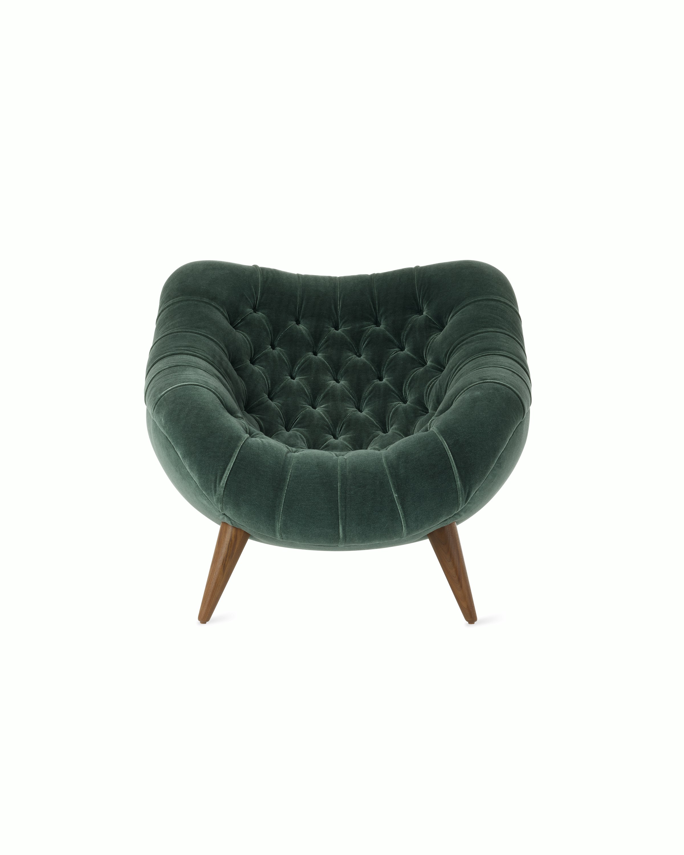 Rohde Easy Chair in Armory Mohair and Walnut