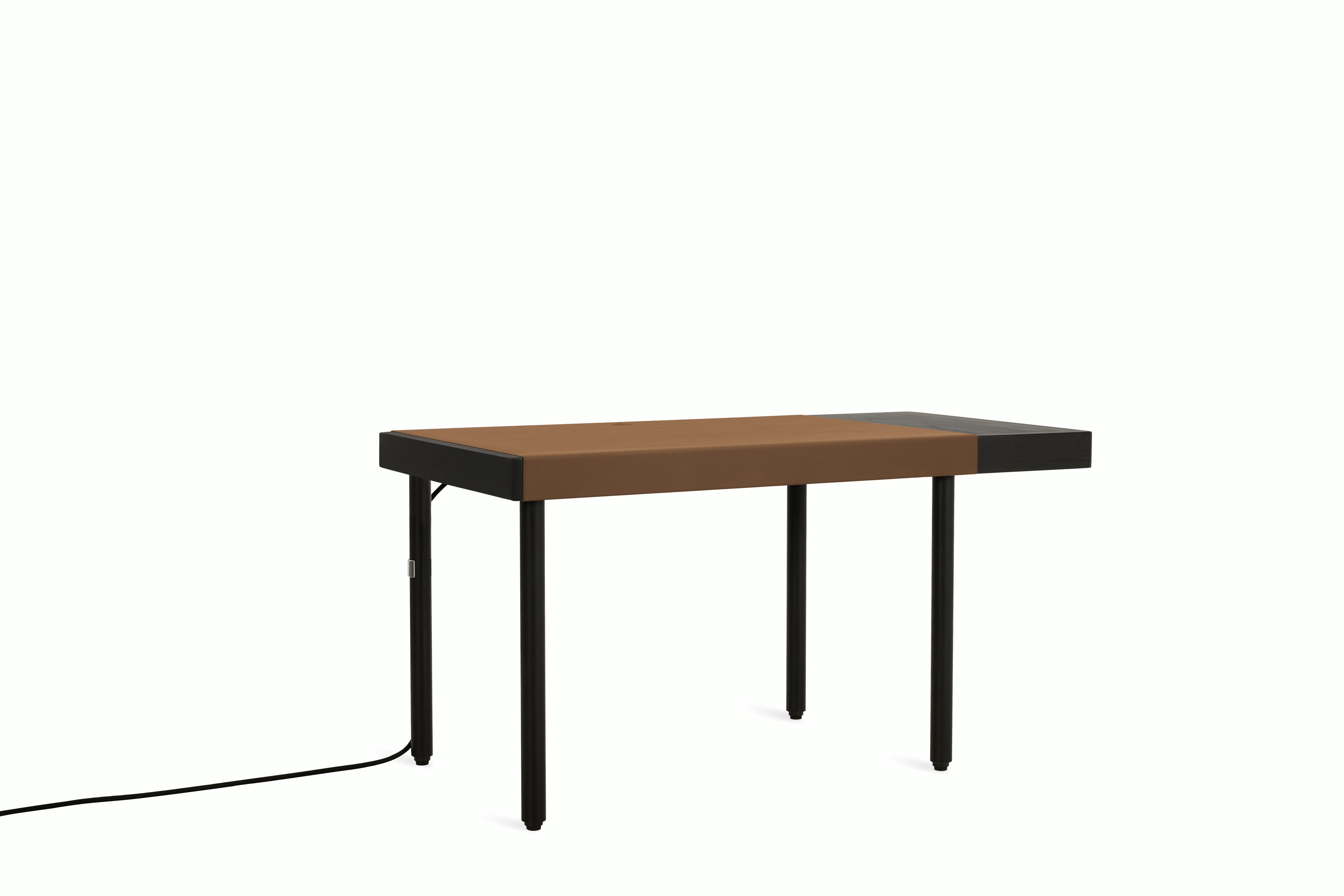 Leatherwrap Sit-to-Stand Desk