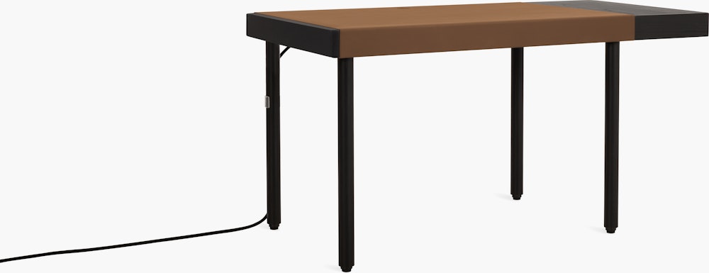 Leatherwrap Sit-to-Stand Desk
