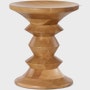 White Oak Eames Turned Stool in Shape C