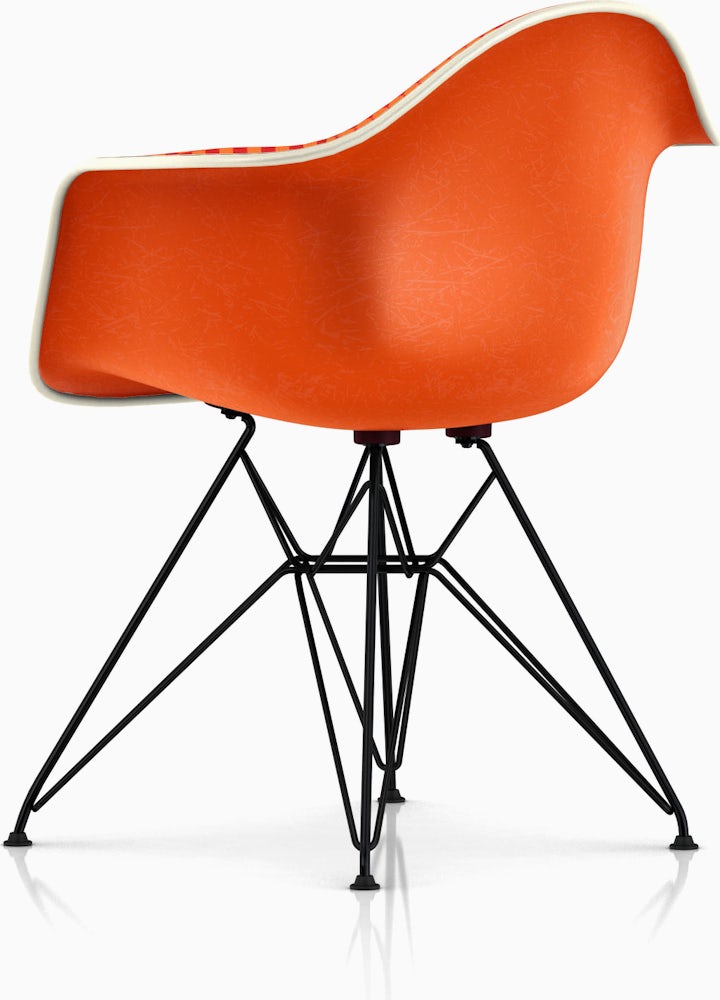 Eames Upholstered S Armchair Herman Miller Eames Upholstered S Armchair, Eames Fiberglass Armchair Upholstered
