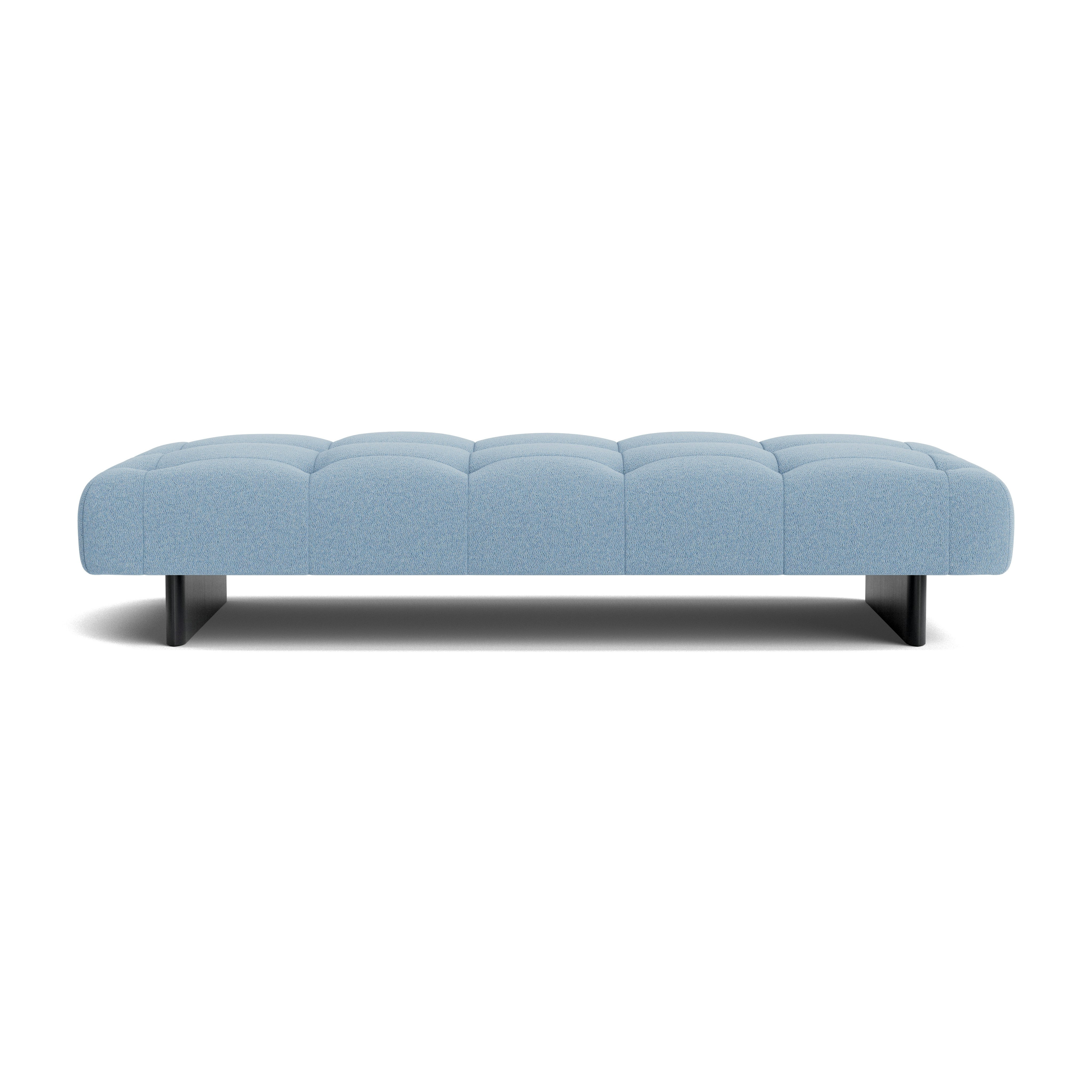 Quilton Lift Daybed - Flamiber, Ice Blue, Black Lacquered Oak