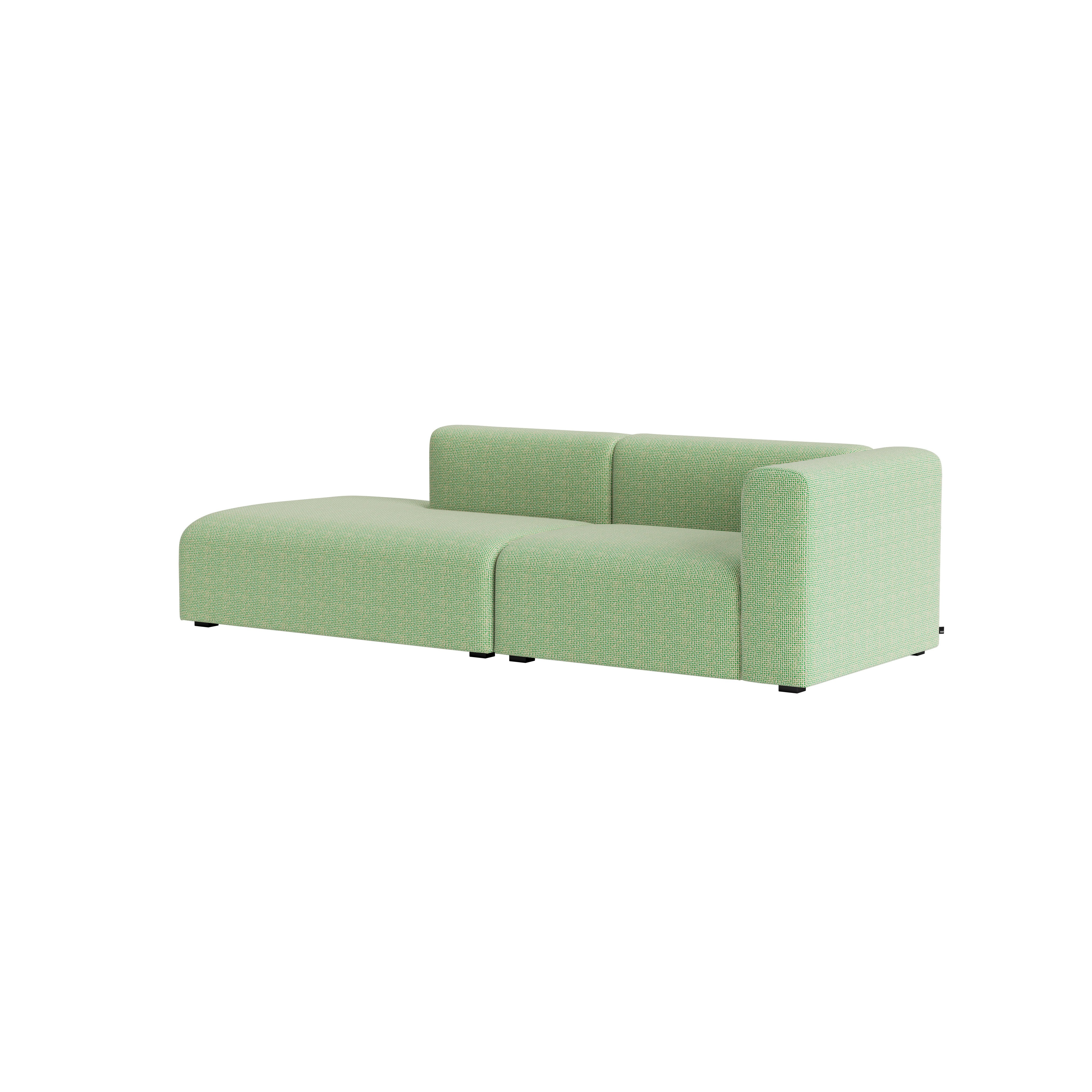 Mags One-Arm 2.5 Seat Sofa - Right, Tartaglia, 989 Green White