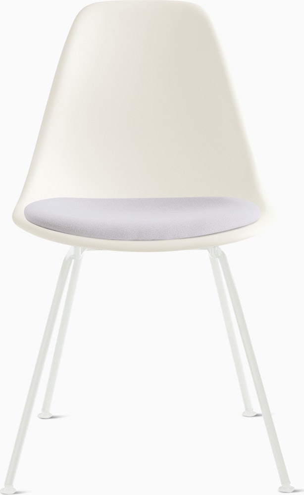 Eames Molded Plastic Side Chair with Seat Pad