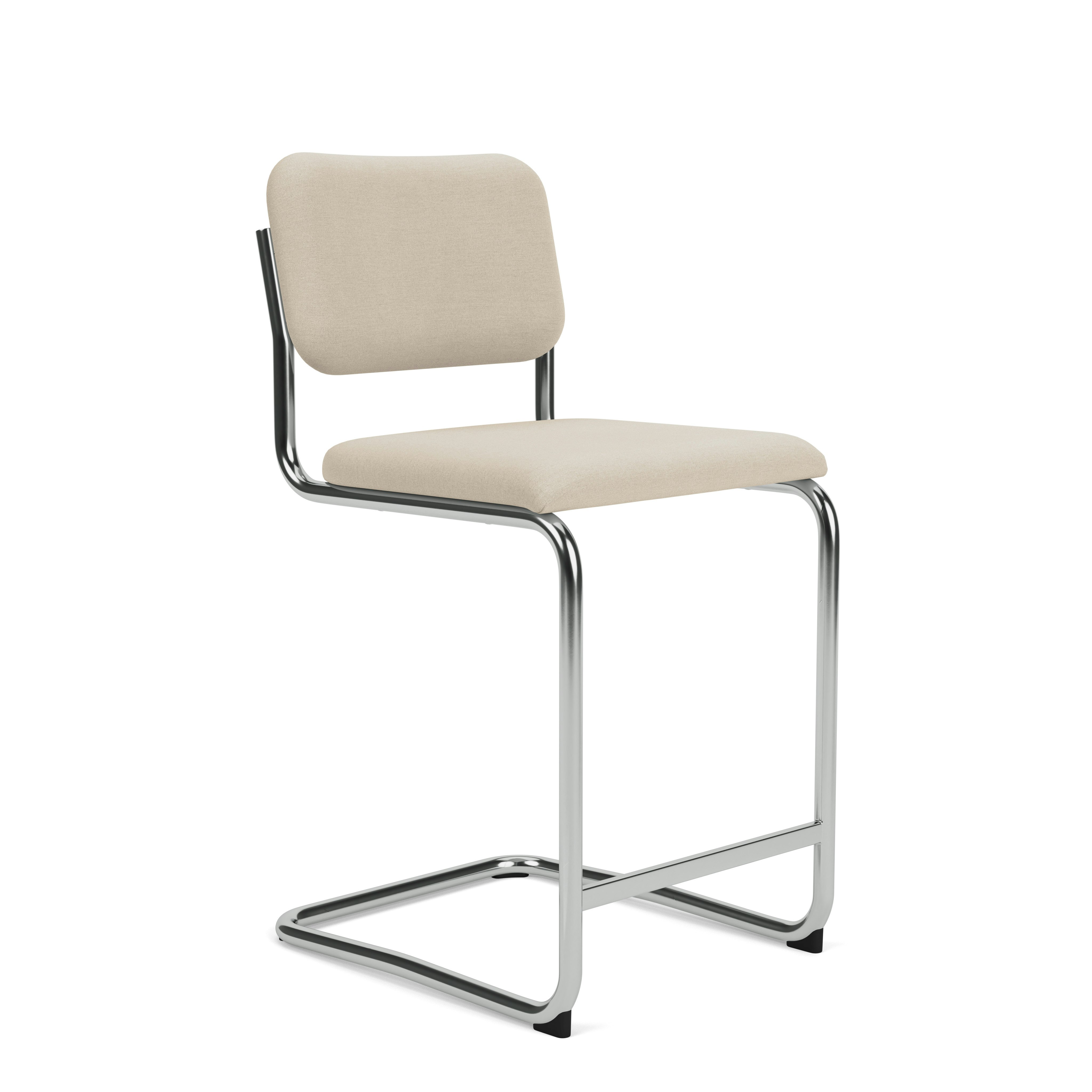 Cesca Stool Fully Upholstered, Hourglass, Sandbar, Counter