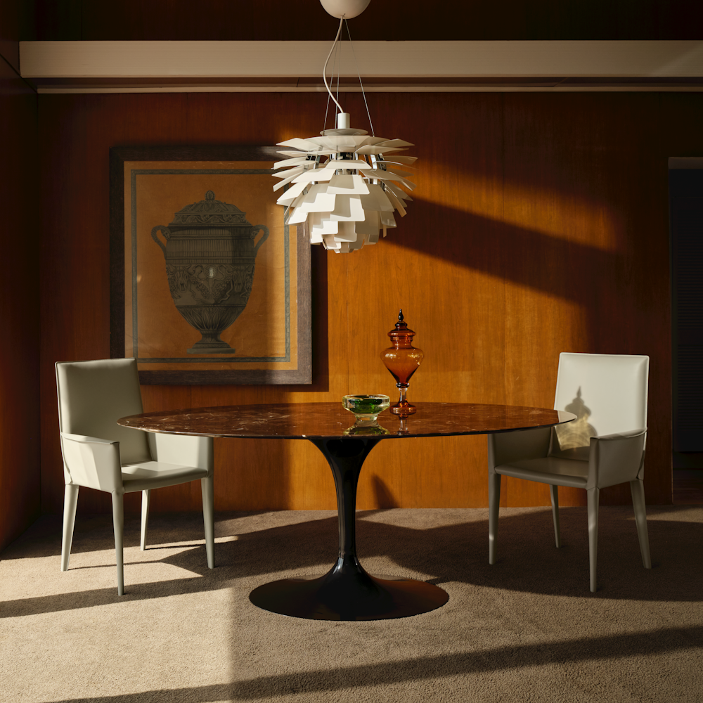 Saarinen Dining Table and Bottega Chairs