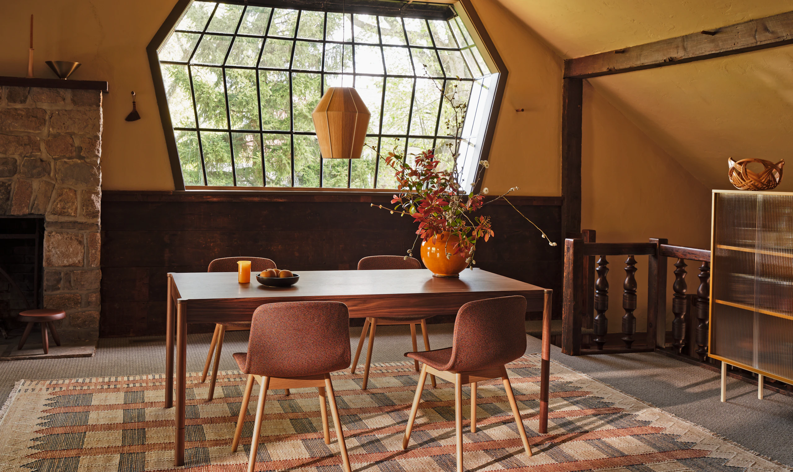 Morrison Dining Table, Ventana Rug and AAC 13