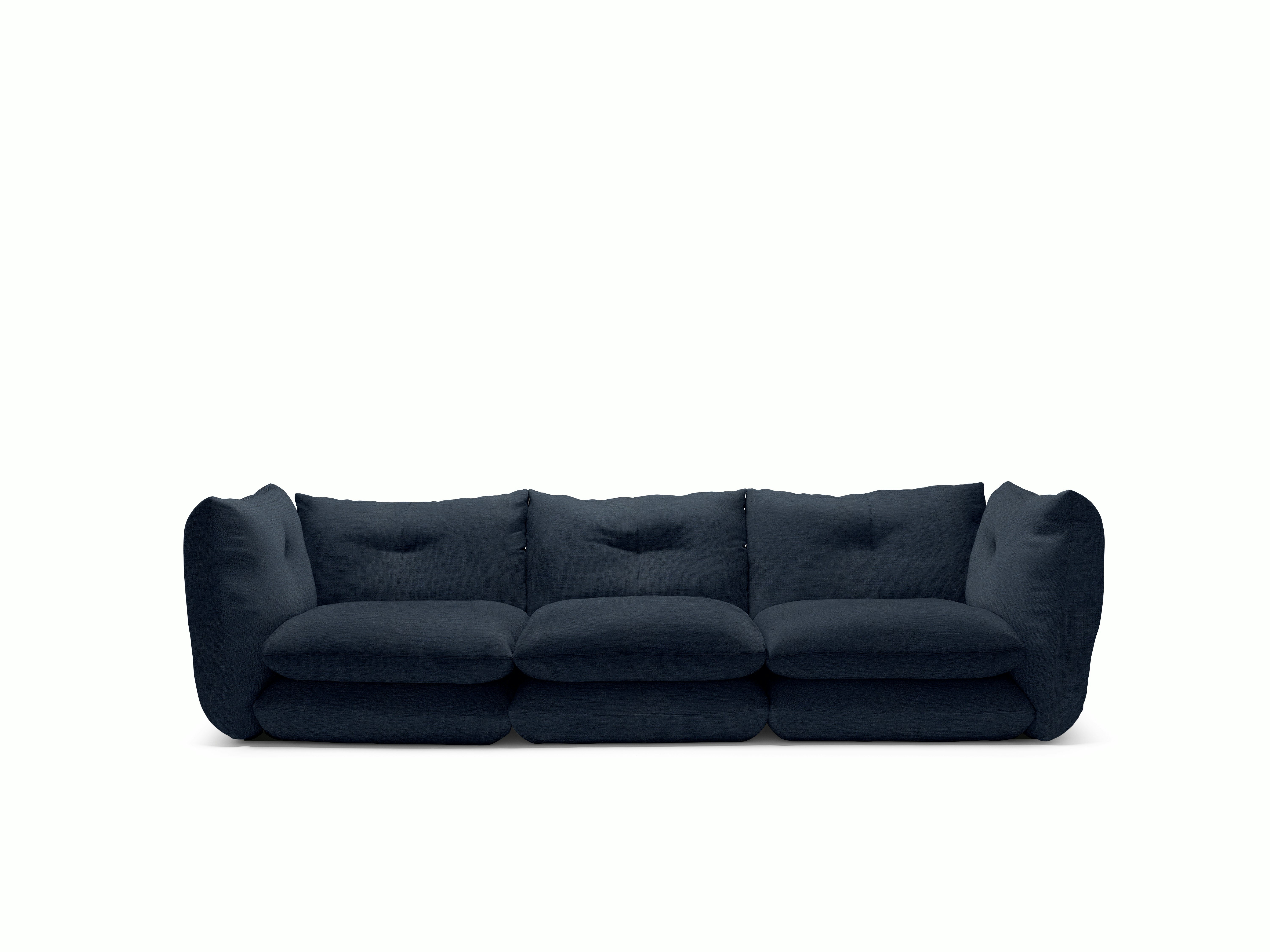 Pillo Sofa - Three Seater, Standard, Haven, MidNight