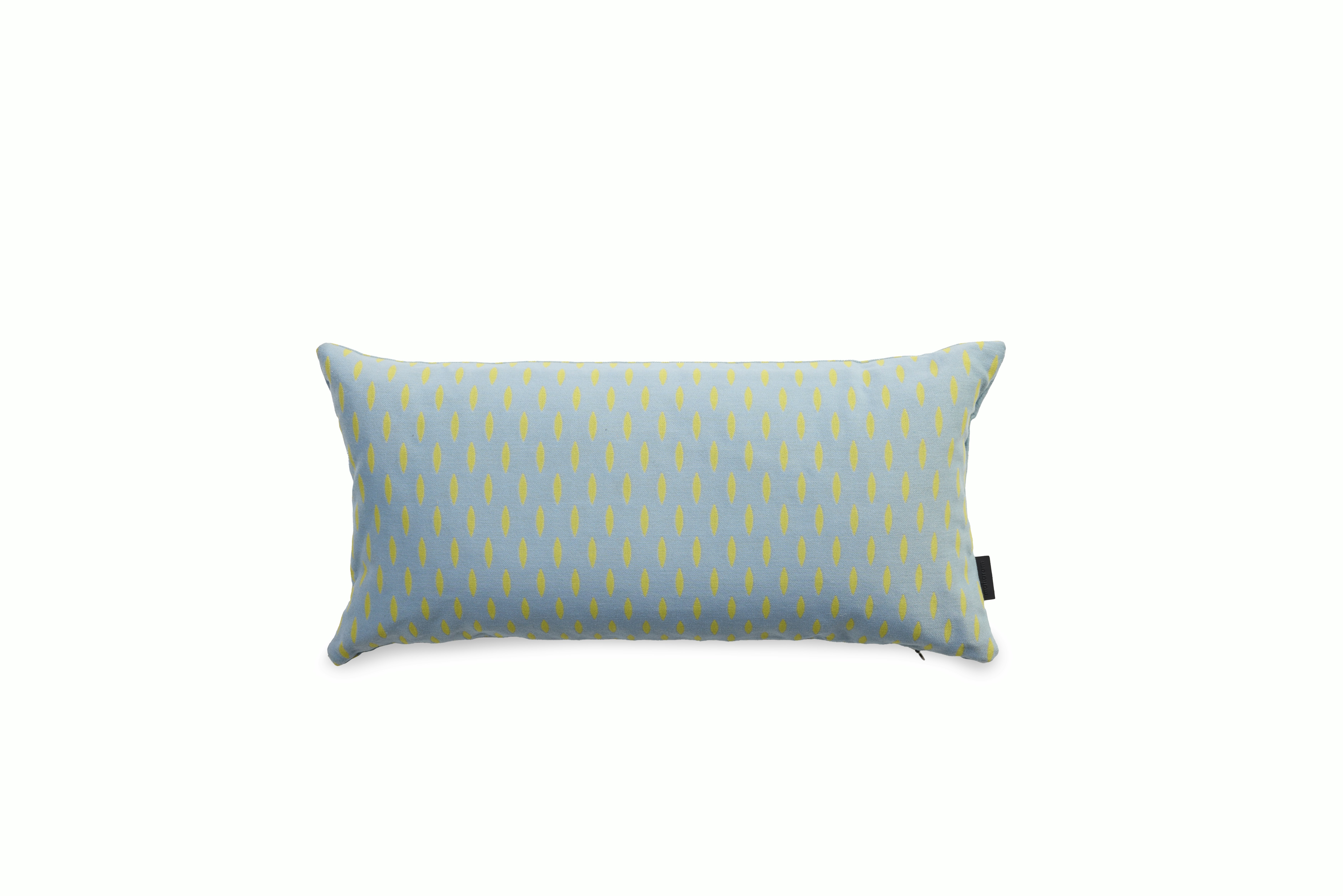 Pepitas Pillow - 11" x 21", Yellow and Dark Grey