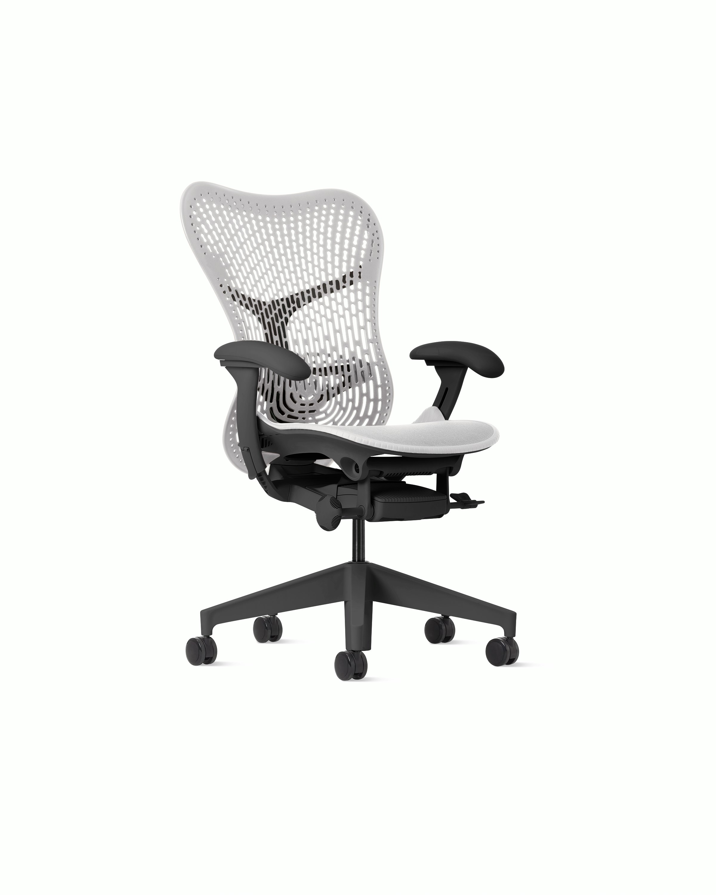 Mirra 2 Chair in Graphite with Alpine Triflex Suspension and Fixed seat