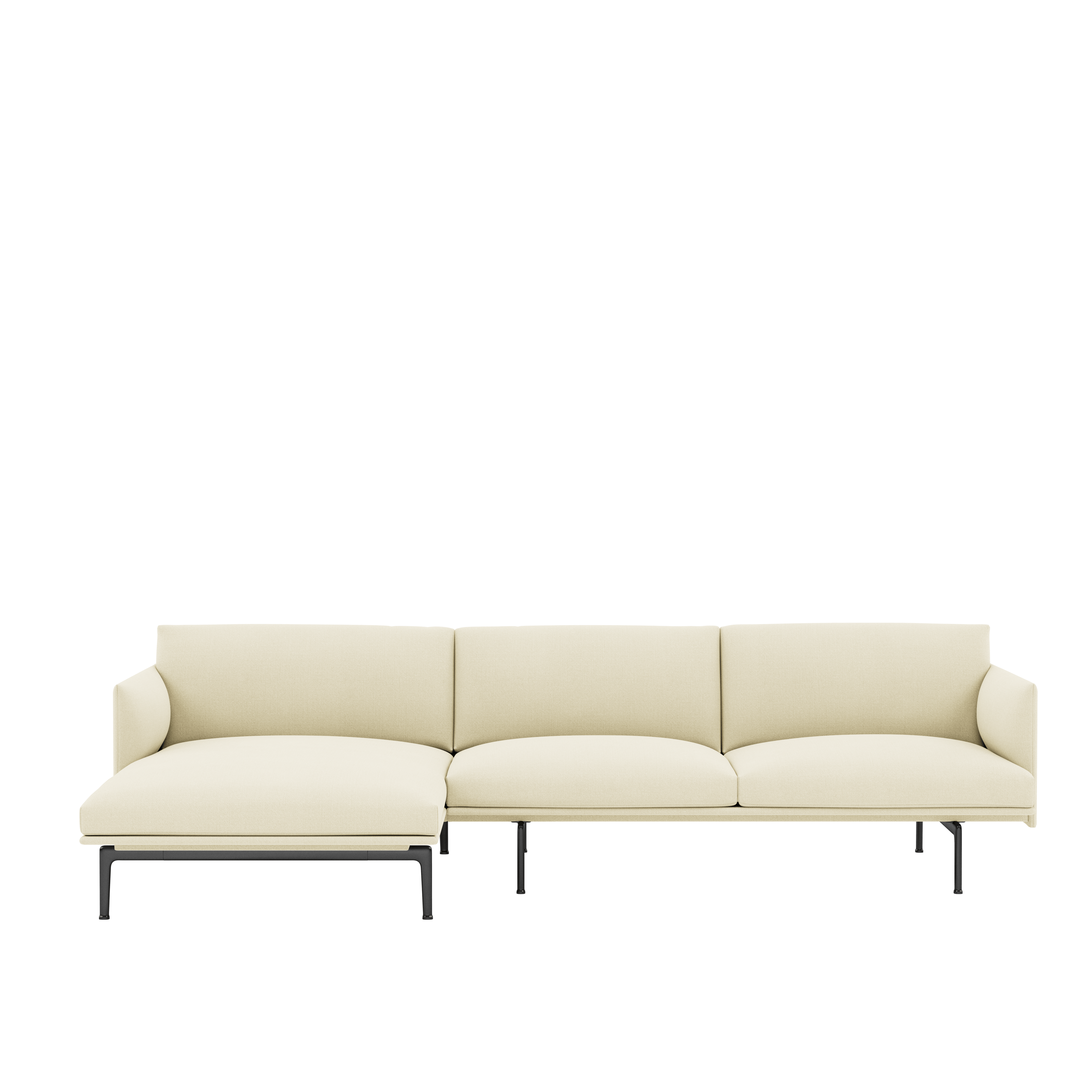 Outline Sectional Chaise - Left - Vidar, 1511 Cream