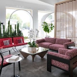 los angeles home design shop bastiano sofa lounge chair corona coffee table david adjaye saarinen side table krusin side chair