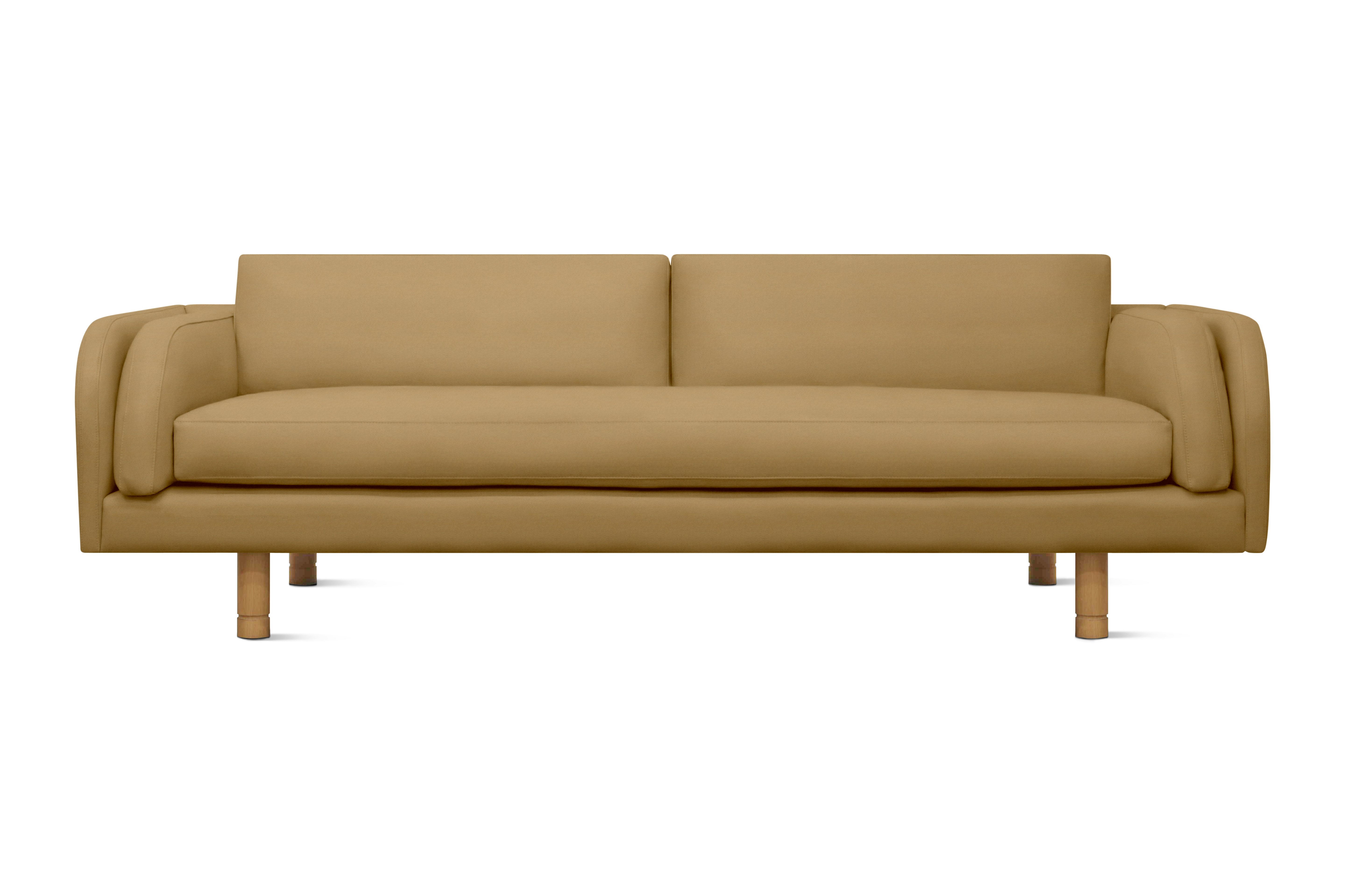 Moreno Sofa - Marquis Velvet,  Coffee,  Oak