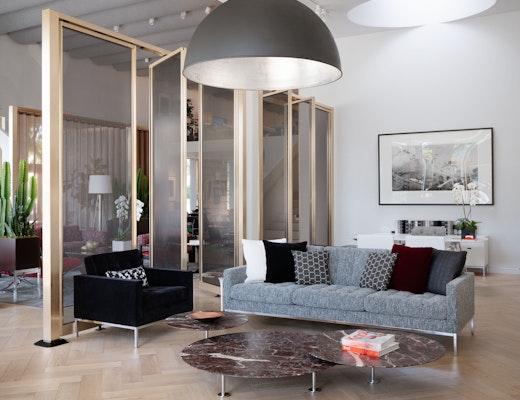 Los Angeles Home Design Shop los angeles home design shop florence knoll lounge chair sofa grasshopper table rockwell unscripted creative wall living room