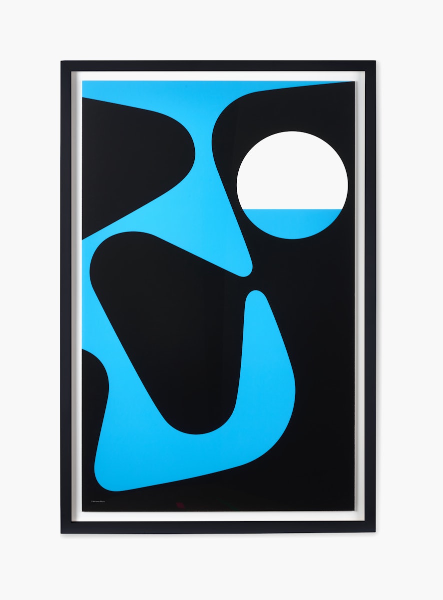 Nelson Pop Art Blue and Black Framed Poster