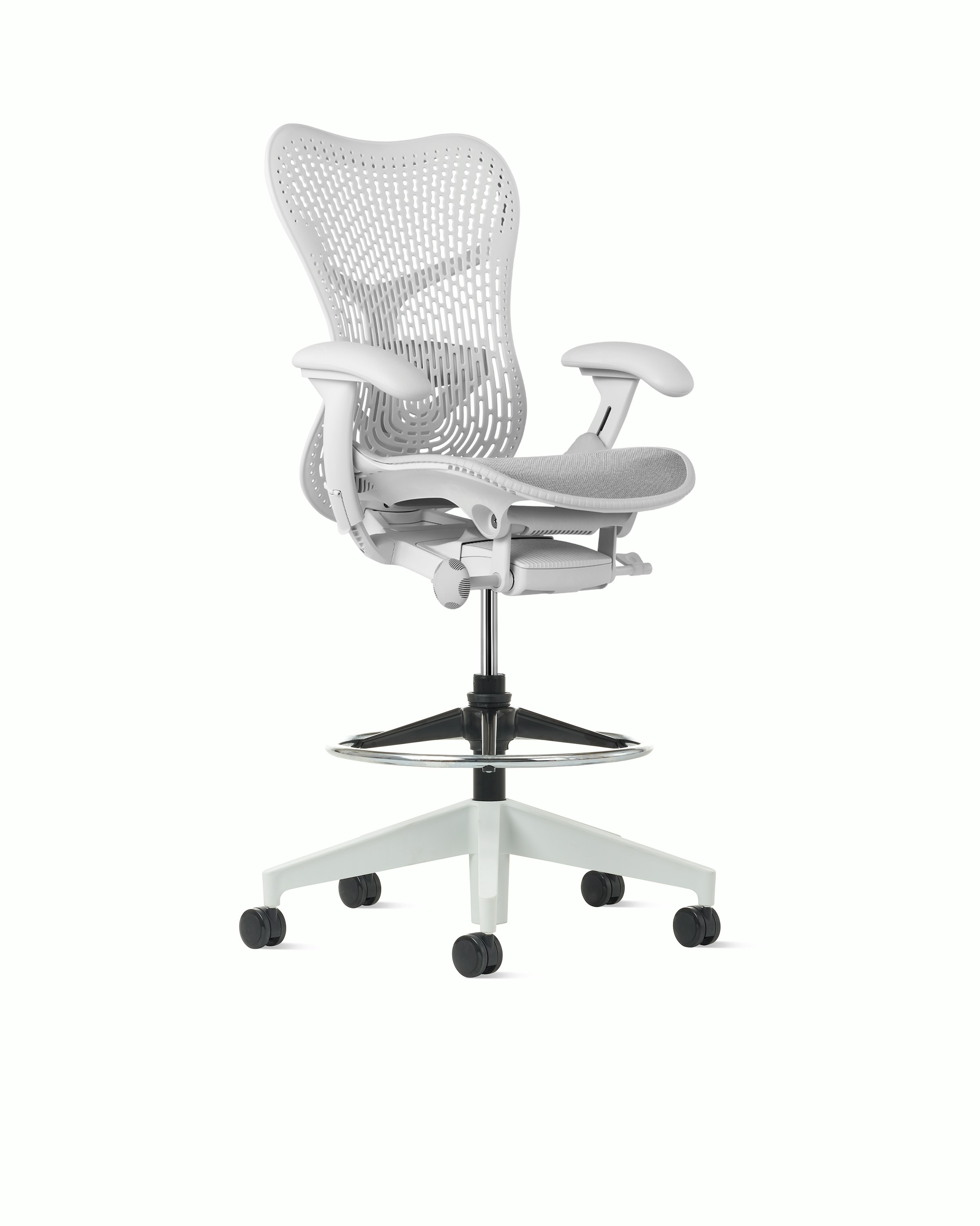 Mirra 2 Stool in Alpine with Alpine Triflex suspension and Fixed seat