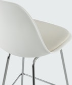 Eames Molded Plastic Stool with Seat Pad