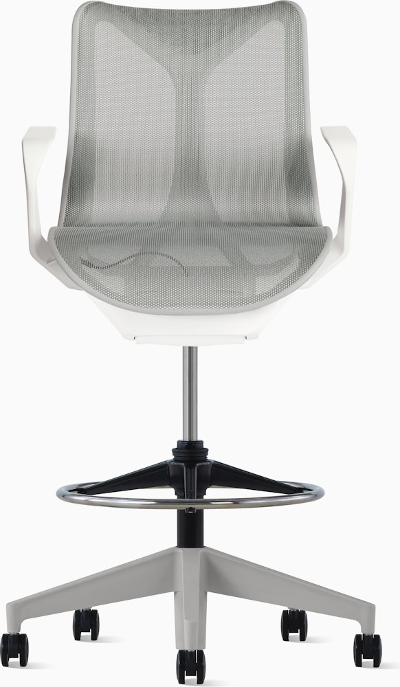 Cosm Stool Low Back Fixed Arm