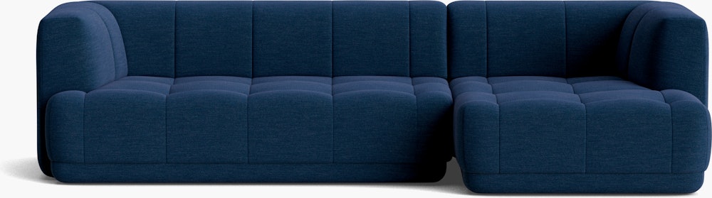 A front view of the Quilton Sectional - Righ Chaise.