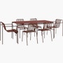Palissade Dining Set Palissade Dining Set, 4 Side Chairs & 2 Dining Armchairs