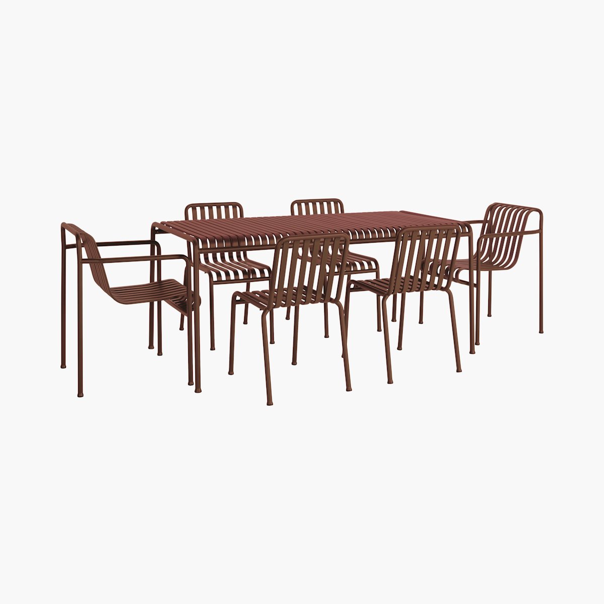Palissade Dining Set, 4 Side Chairs & 2 Dining Armchairs