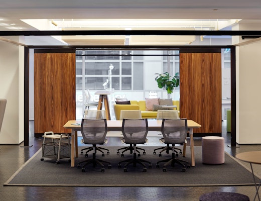Rockwell Unscripted Creative Wall rockwell unscripted creative wall multigeneration by knoll sawhorse table
