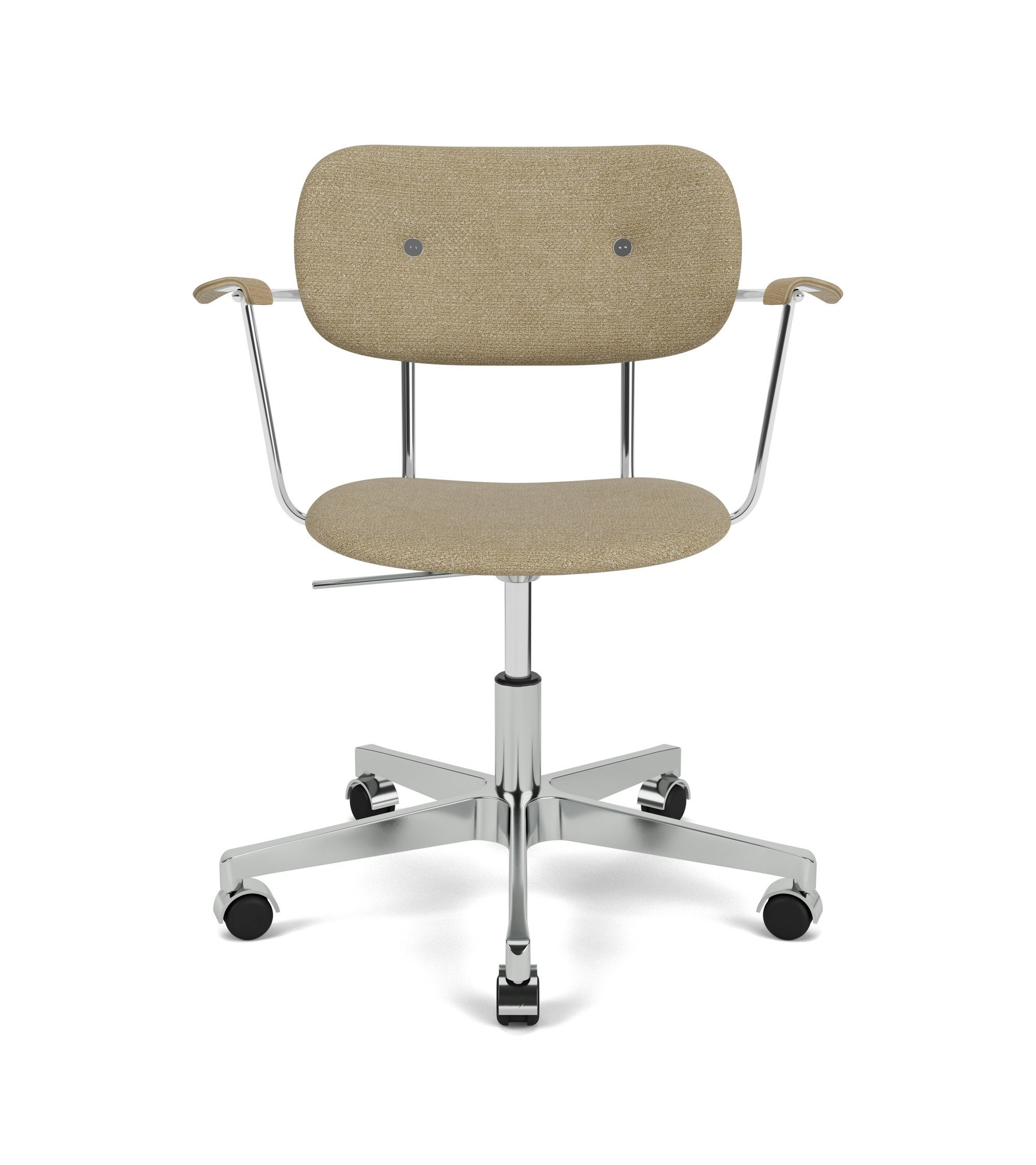 Co Veneer Task Chair in boucle and aluminum