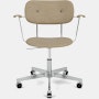 Co Veneer Task Chair in boucle and aluminum