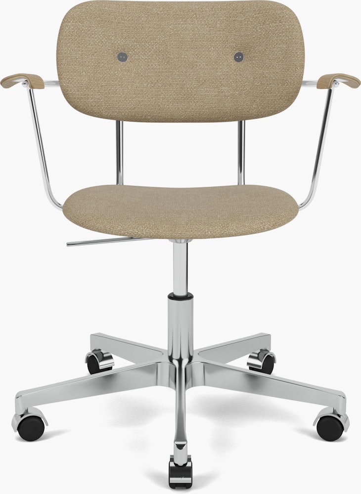 Co Veneer Task Chair in boucle and aluminum