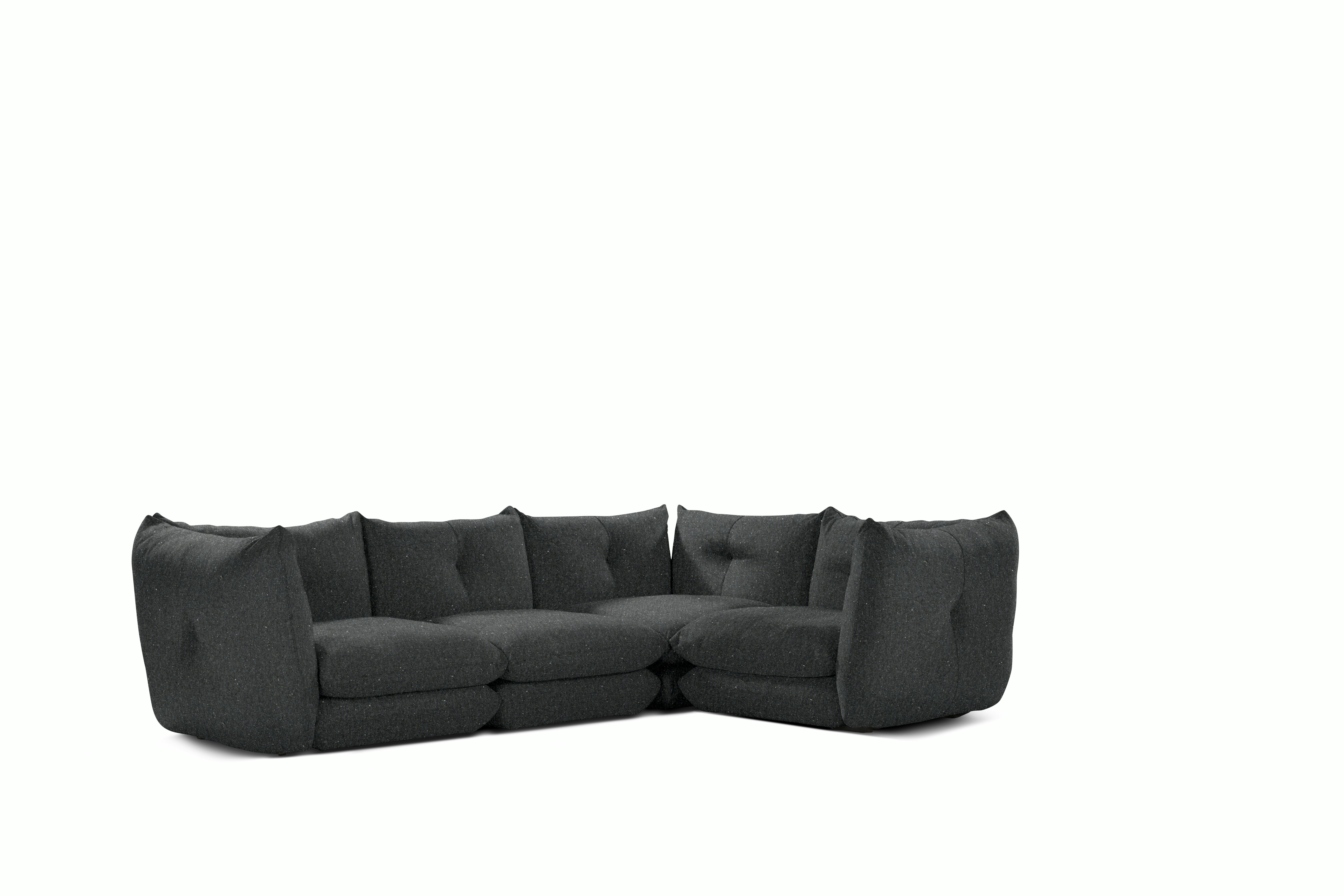 Pillo Sectional -  Right Four seater Standard or Deep in Buzz Eclipse