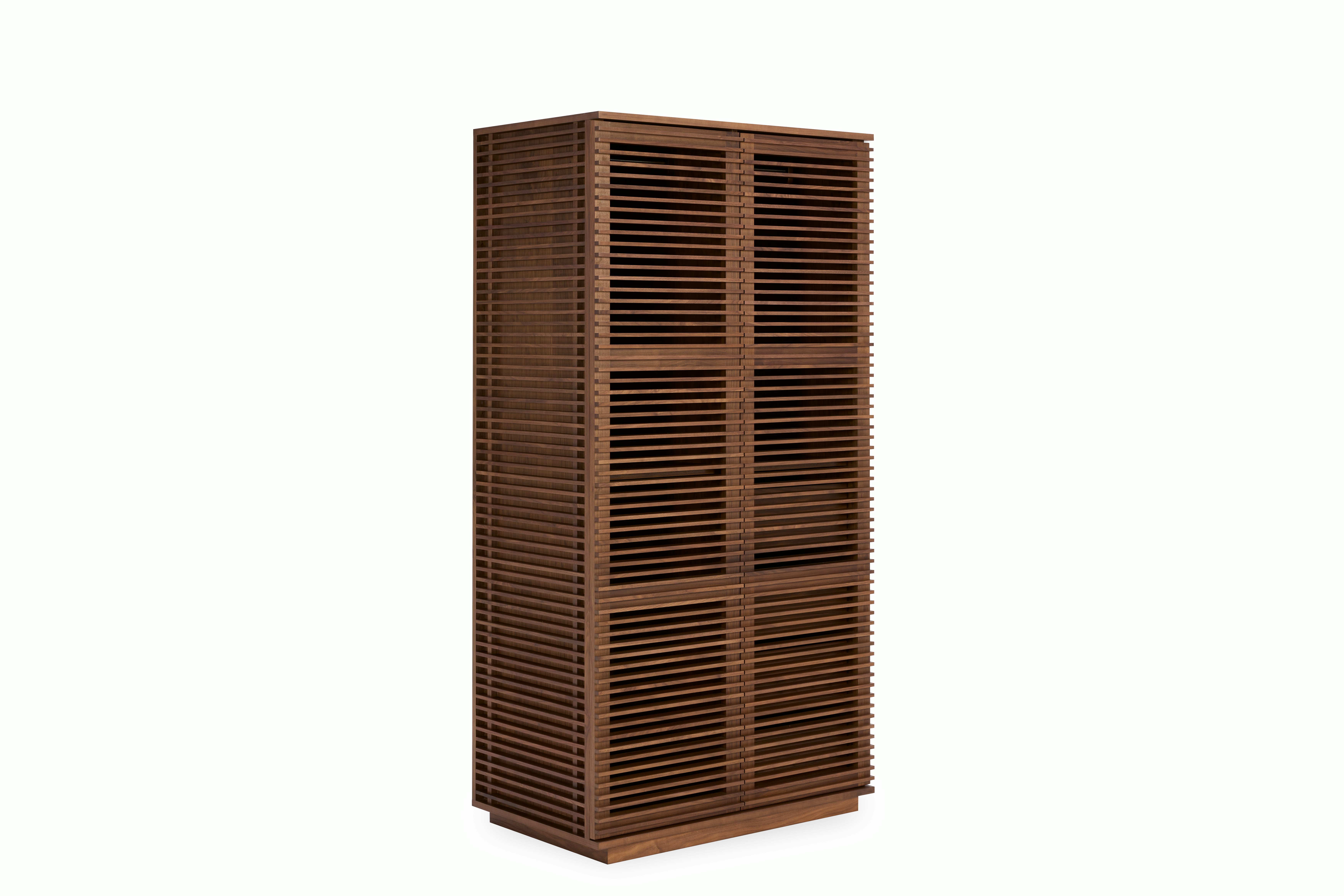 Line Wardrobe - Walnut