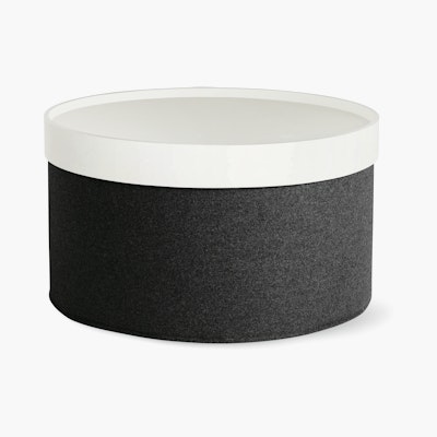 Drum Pouf Tray, Wide