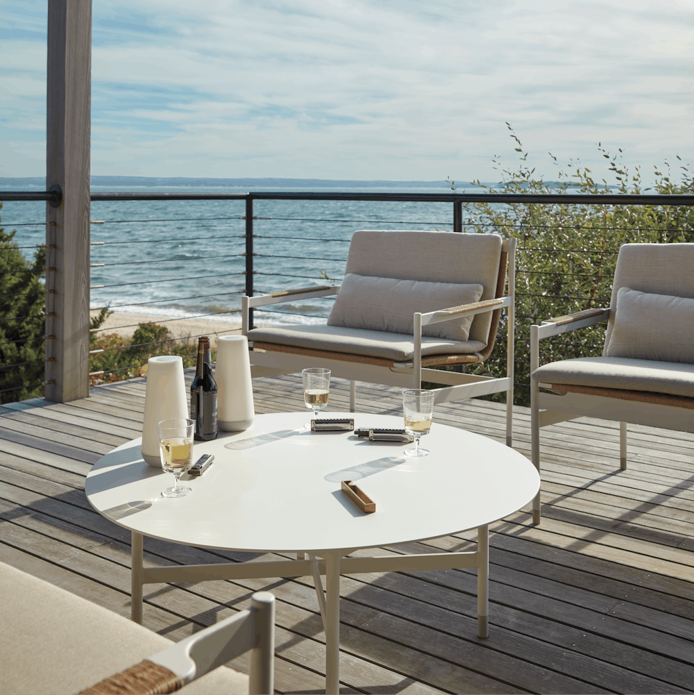 Sommer Coffee Table with Sommer Lounge Chairs